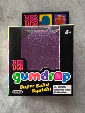 Purple NeeDoh Gumdrop Super Solid Squish! - Viral New HTF